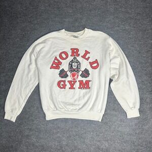 VINTAGE 1996 WORLD GYM GORILLA SWEATSHIRT CREWNECK‎ MENS LARGE
